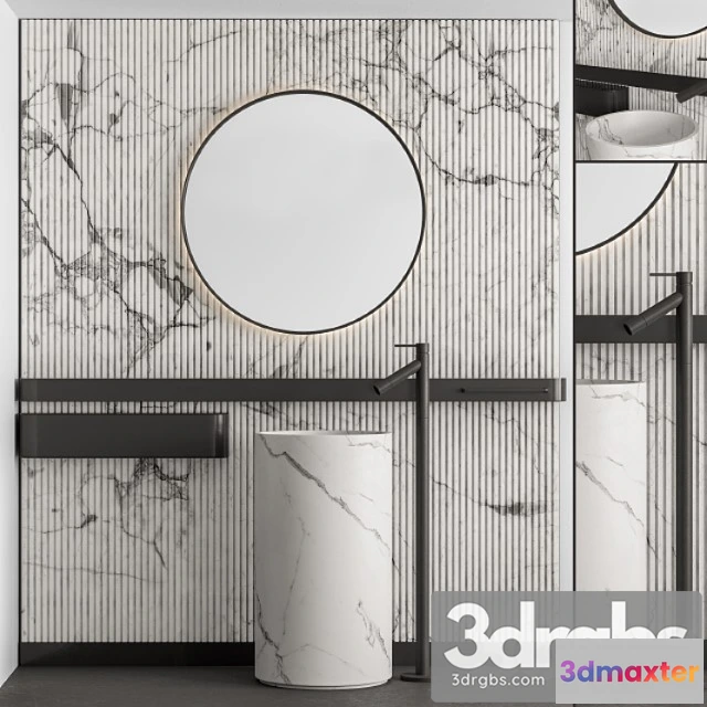 1013546 - Bathroom Set Marble Wall Set 31