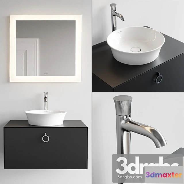 1013614 - Duravit White Tulip Vanity Unit Set 3