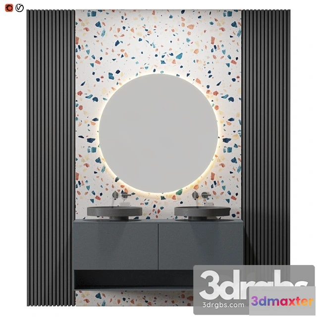 1013660 - Gray terrazzo bathroom