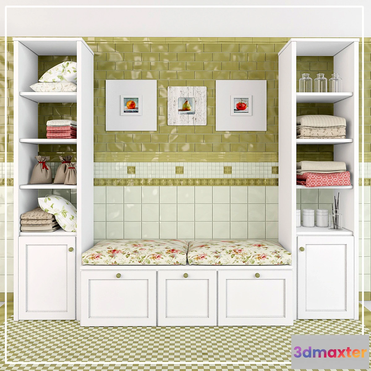 1279740 - Decorative Bathroom Set 3D Max