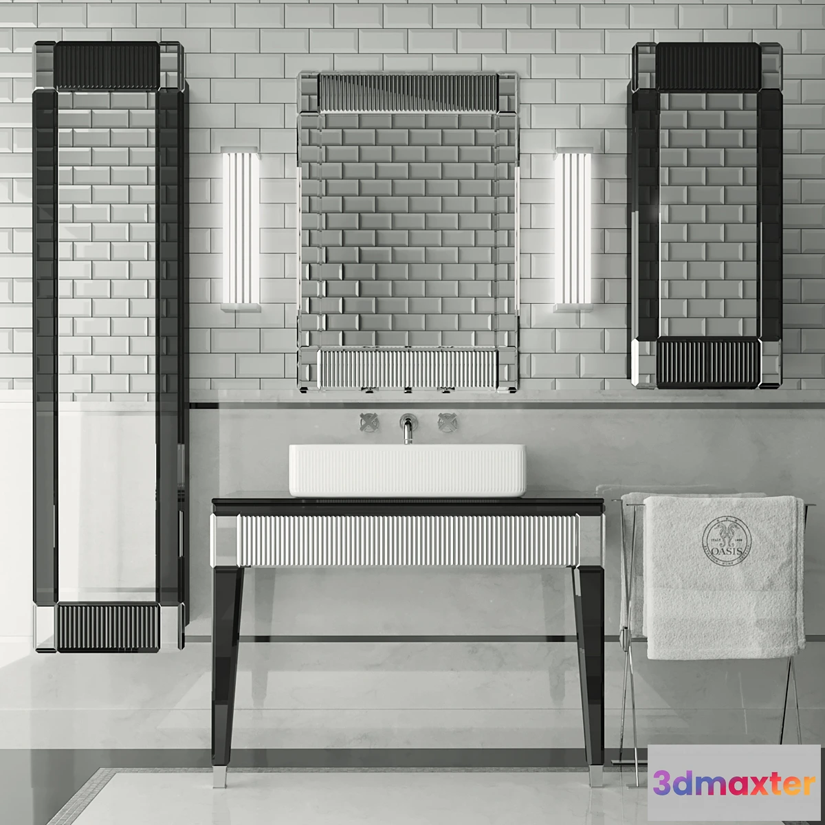 1288166 - Bathroom set_Oasis Rialto 3D Max