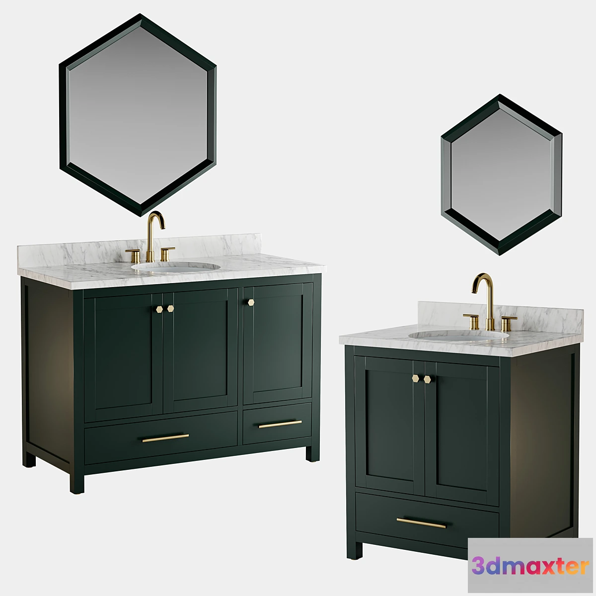 1313714 - Radke Mahogany Vanity 3D Max