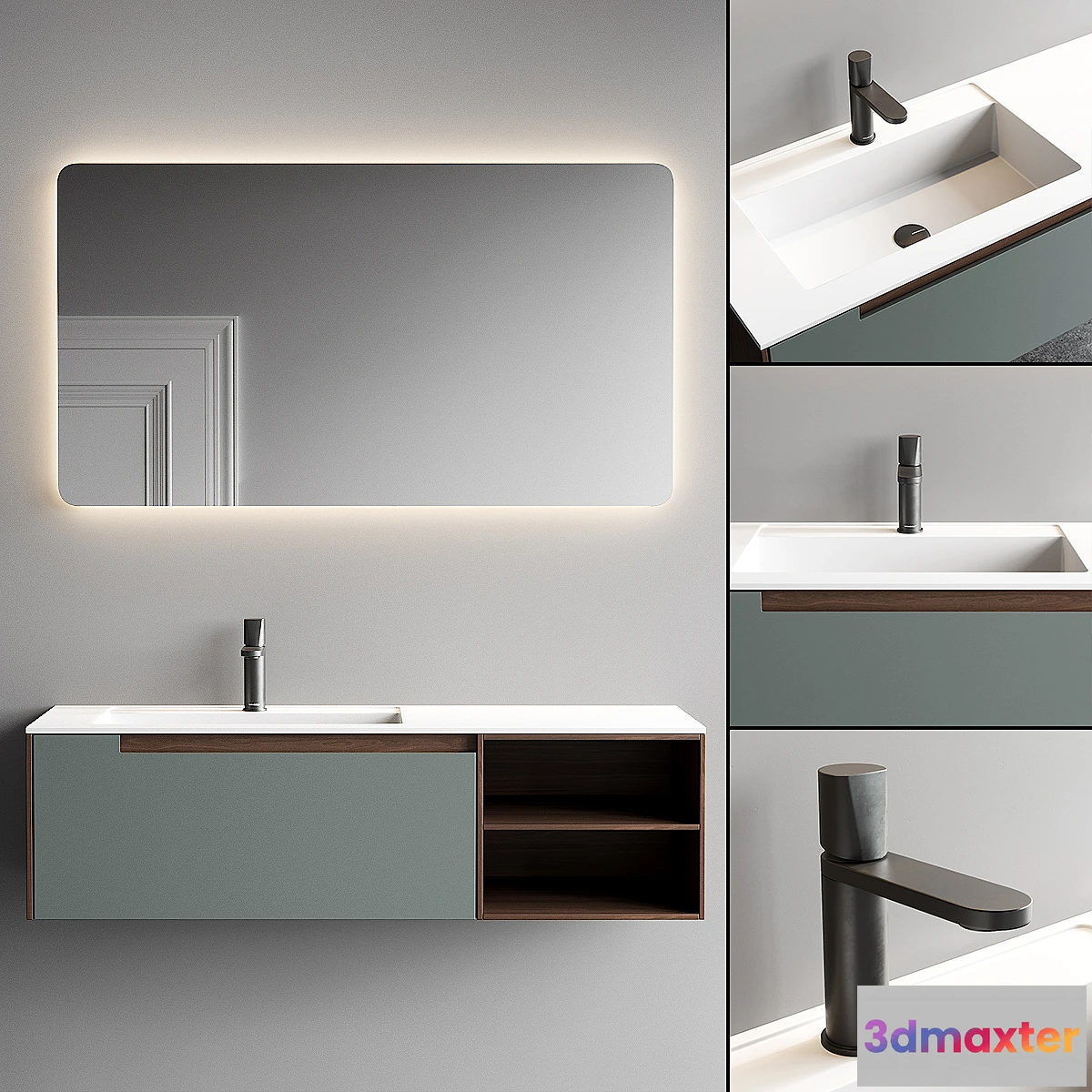 1317342 - Antonio Lupi Design Orma Vanity Unit Set 3 3D Max