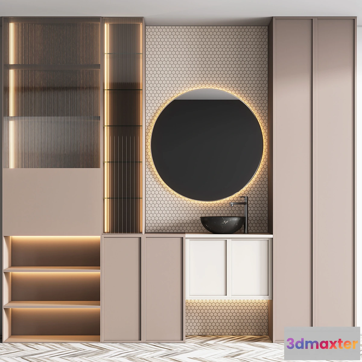 1319435 - bath set 5 3D Max