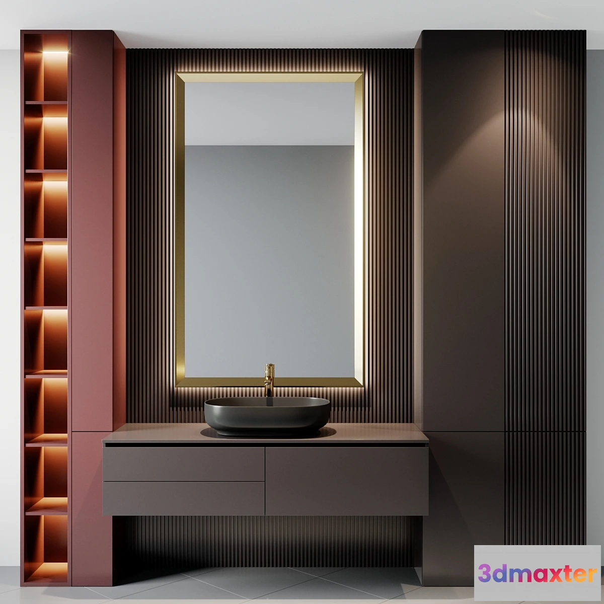 1319617 - bath set 17 3D Max