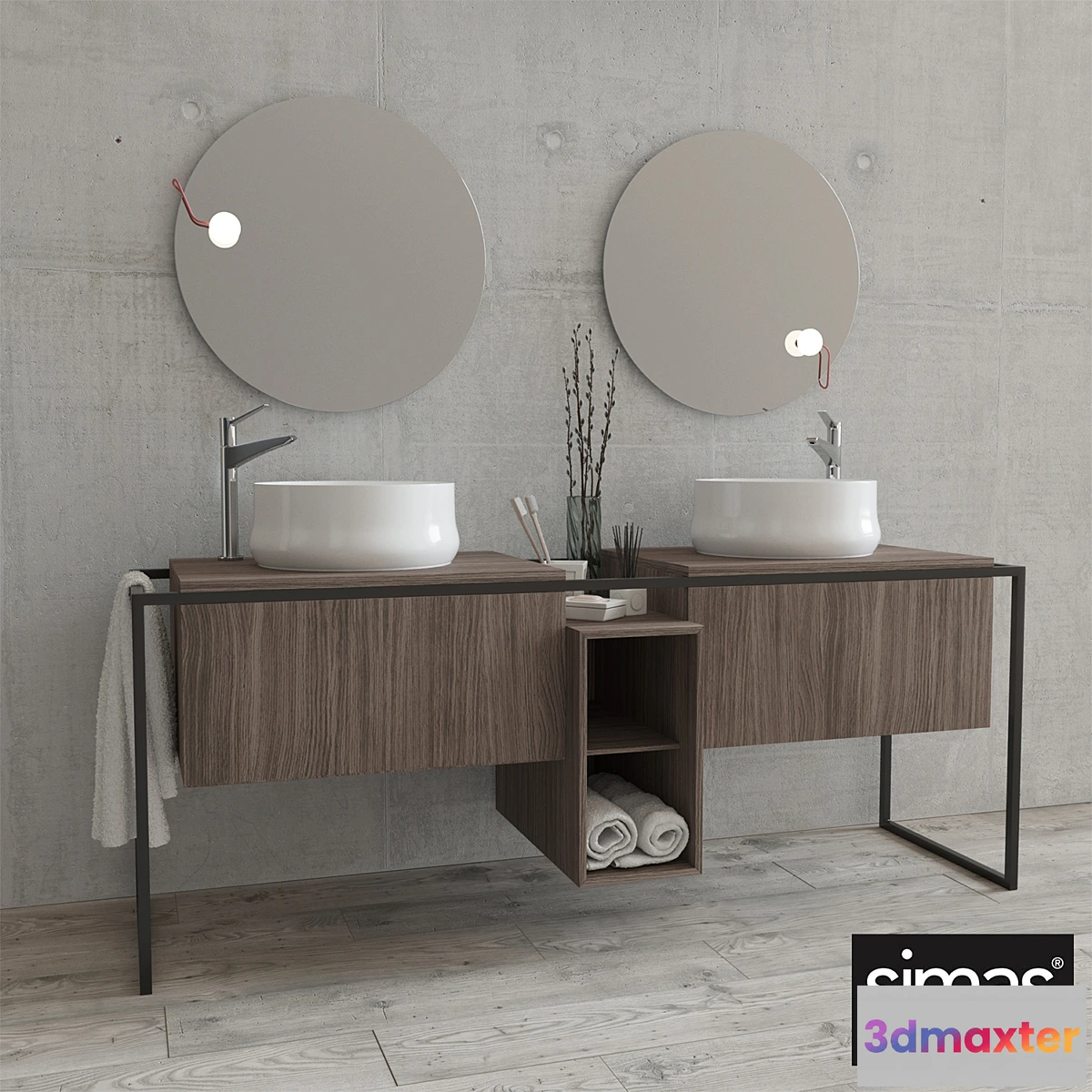 1328327 - Vanity sink Simas FM2 3D Max