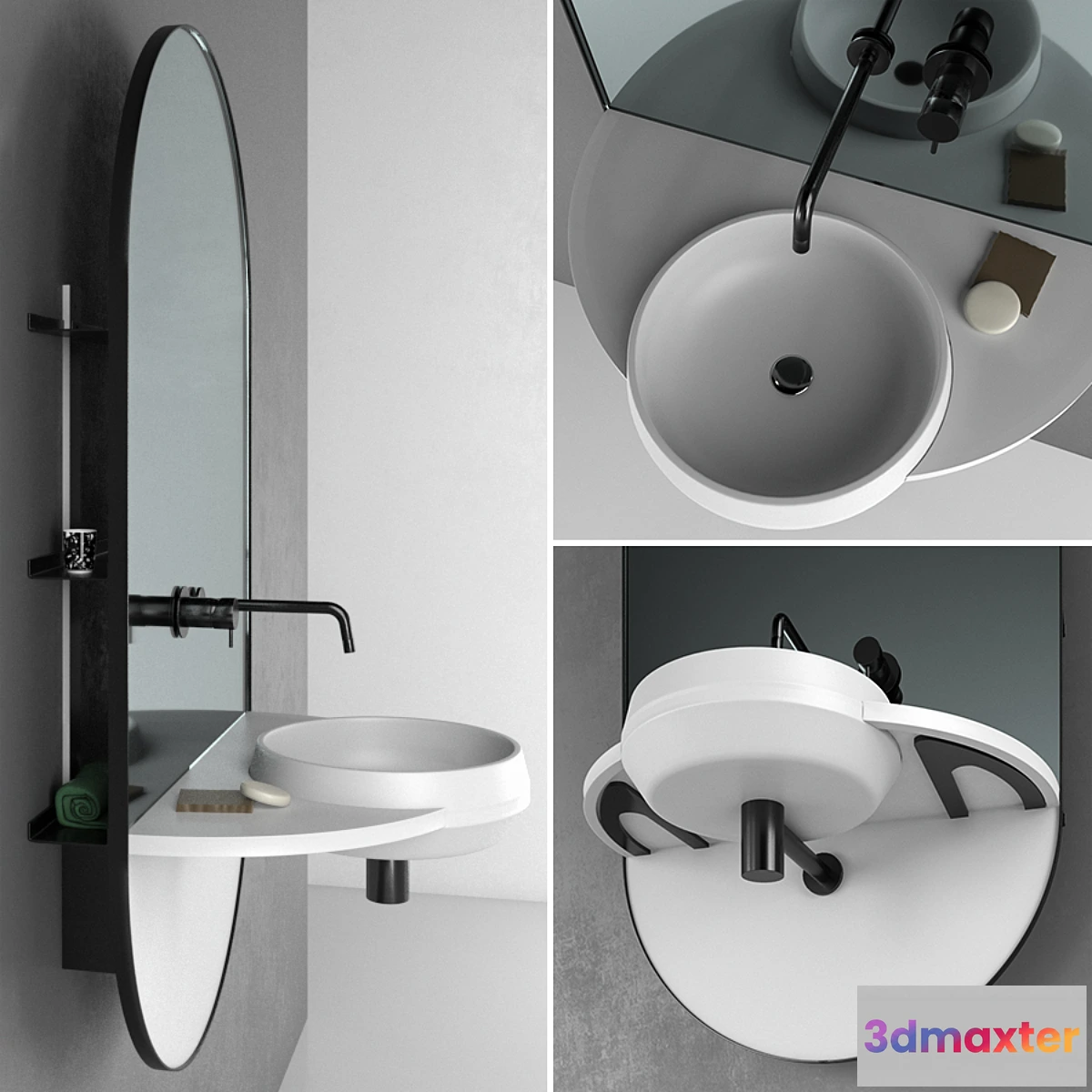 1336312 - Ex.t Arco bathroom set 3D Max