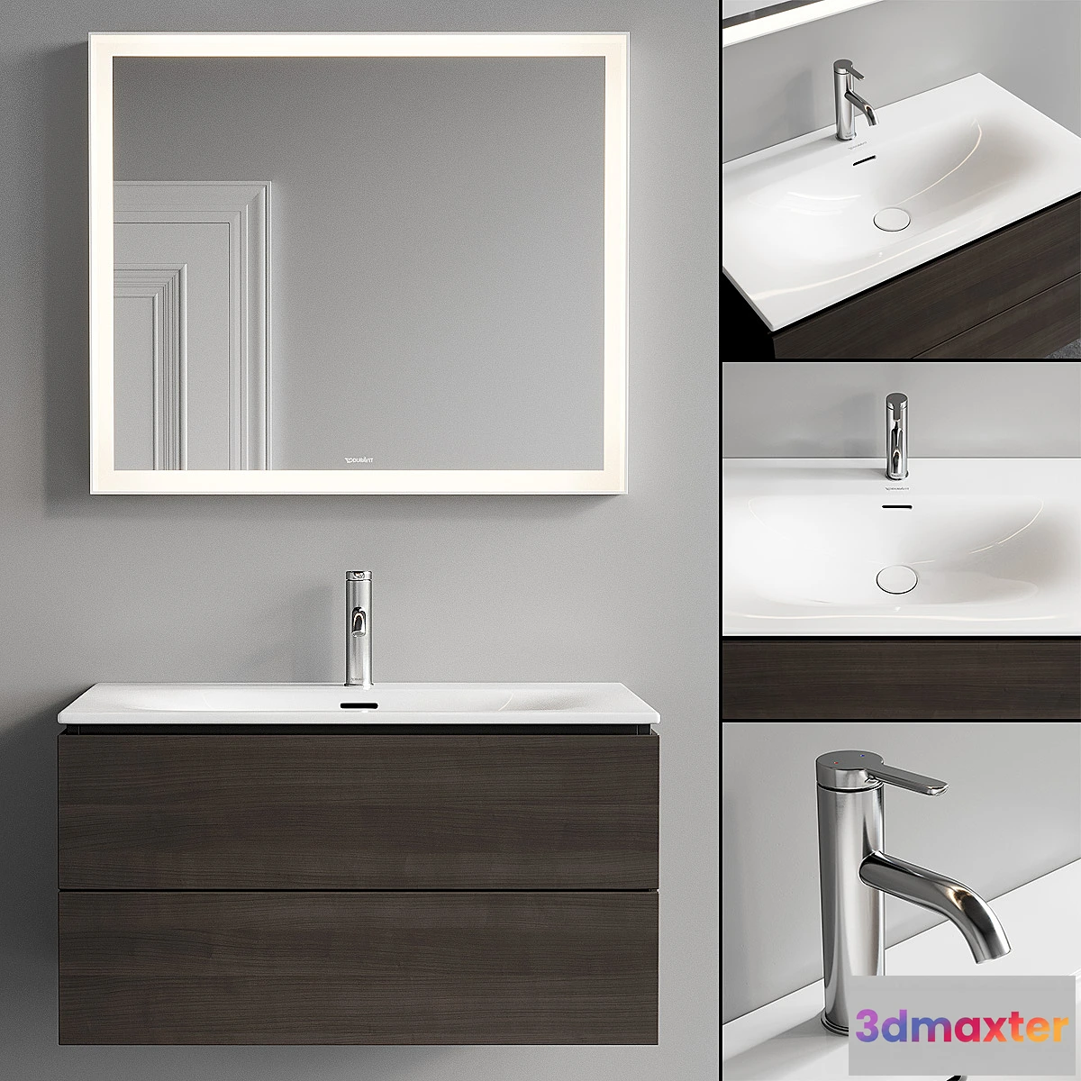 1336632 - Duravit L-Cube Vanity Unit Set 2 3D Max