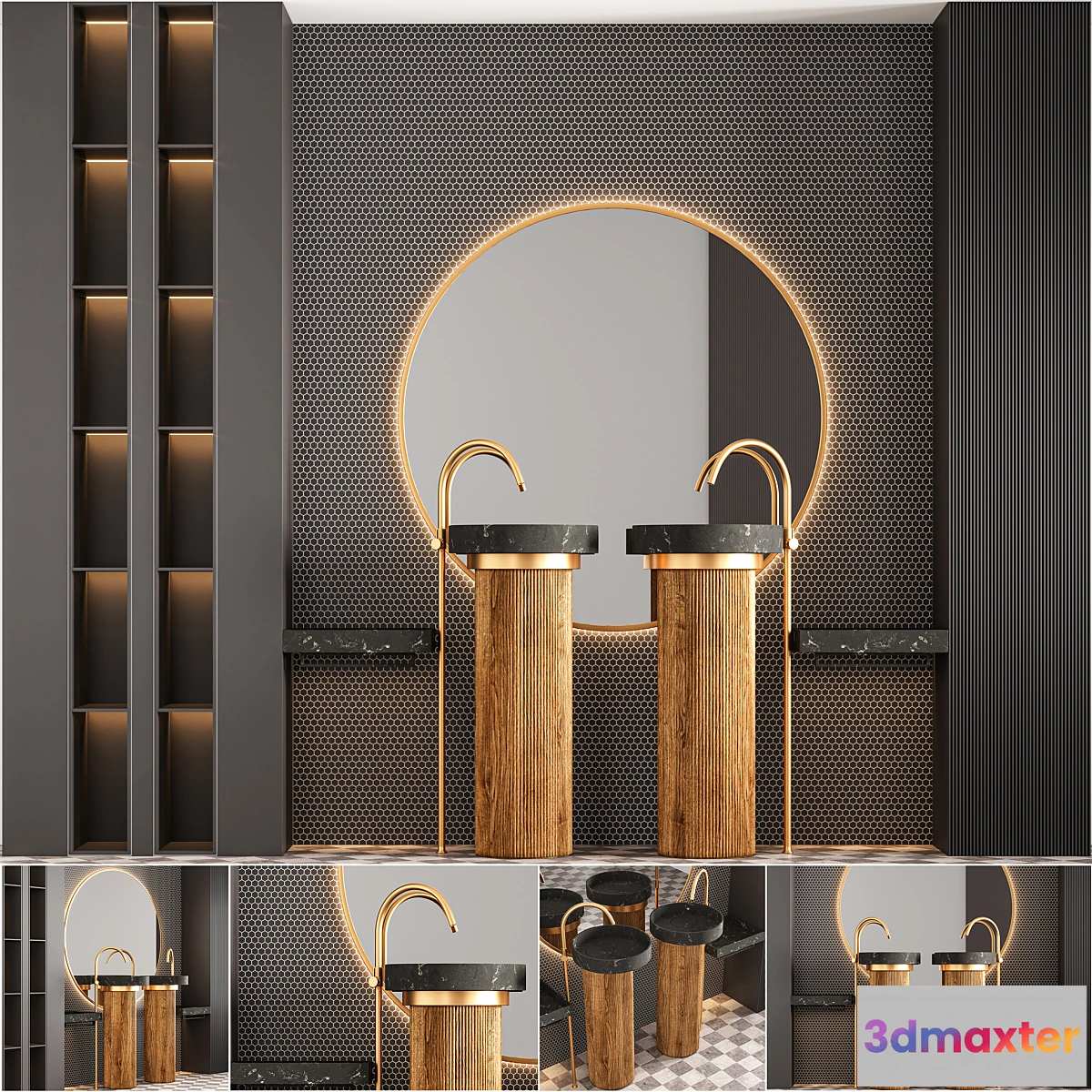 1349112 - Bathroom Furniture Set 01 3D Max