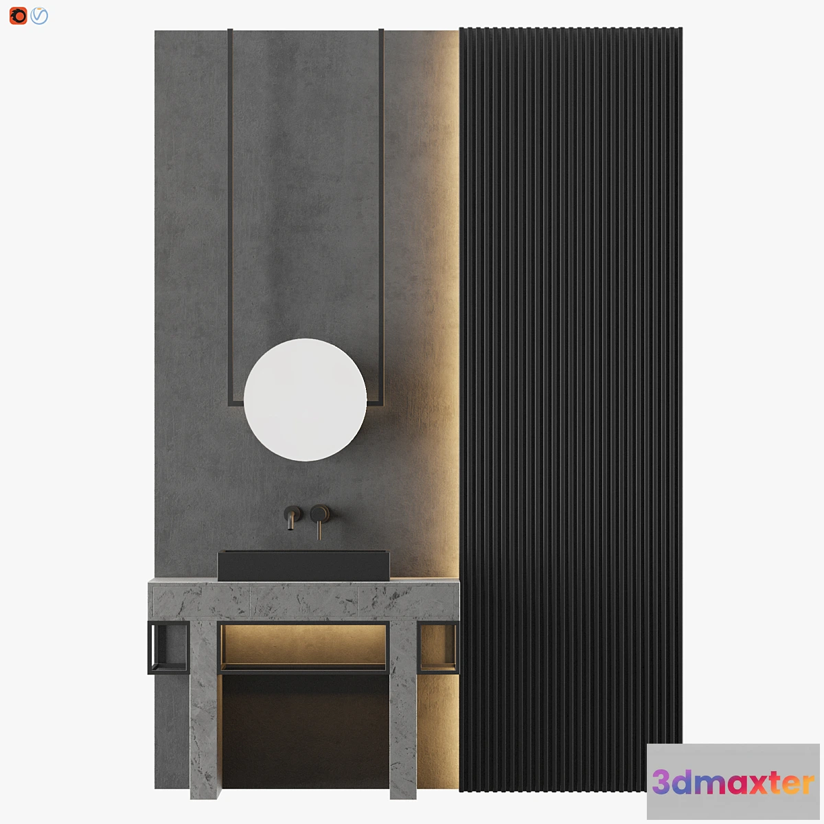 1356589 - MODERN - Gray Bathroom_19 3D Max