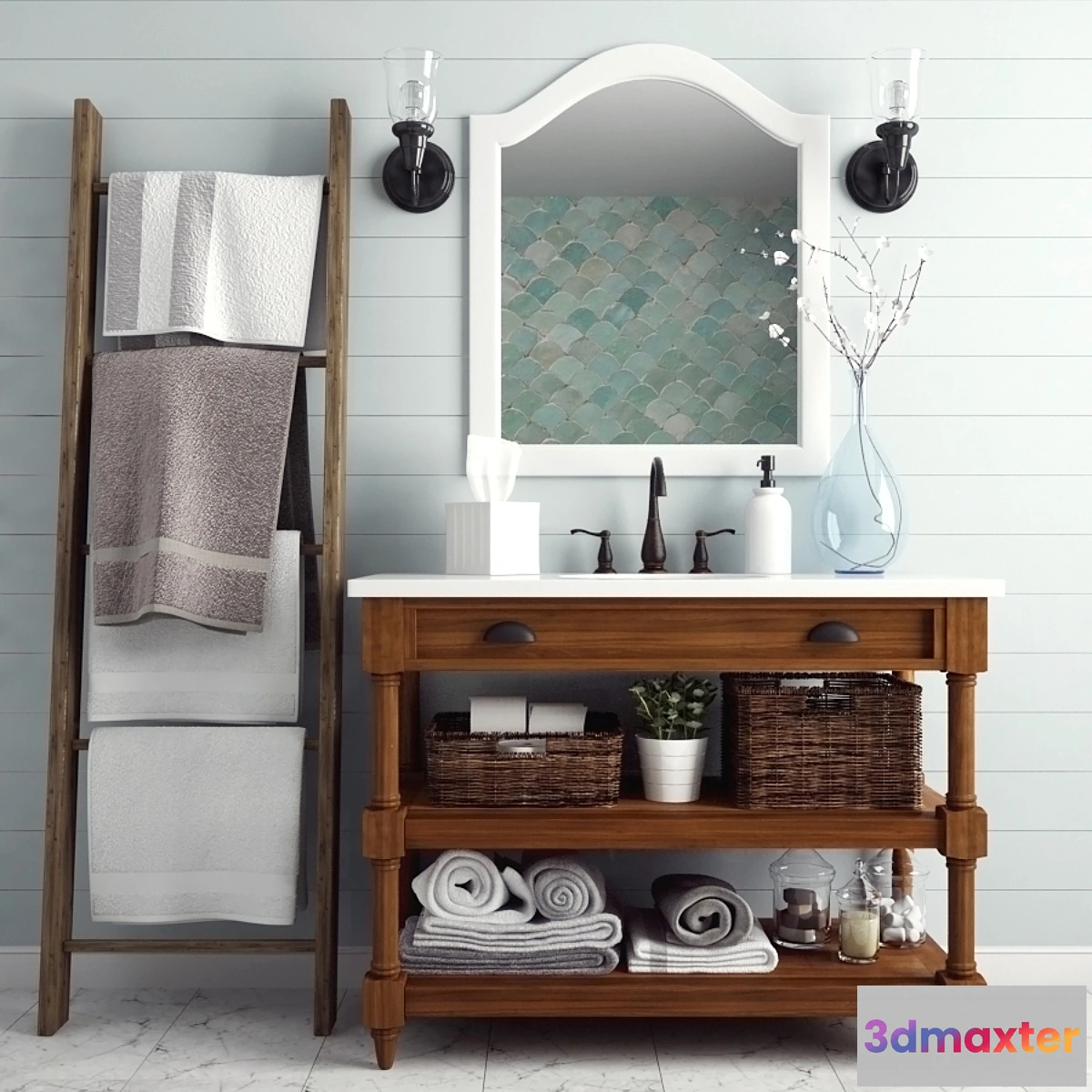 1391738 - BATHROOM SET 3D Max