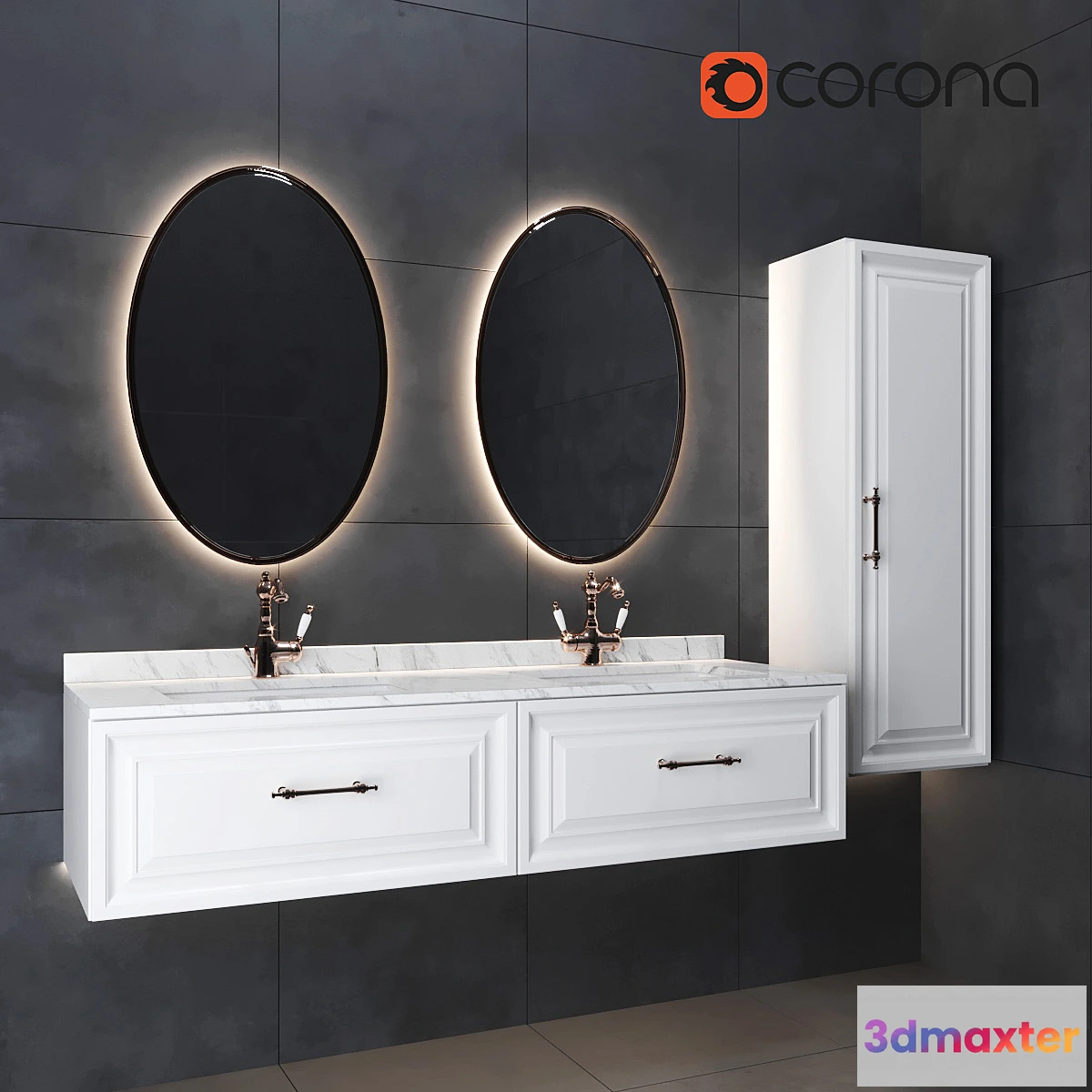 1400764 - BATHROOM SET CLASSIC 3D Max