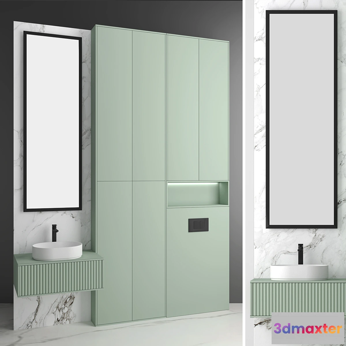 1406996 - Bathroom set 12 3D Max