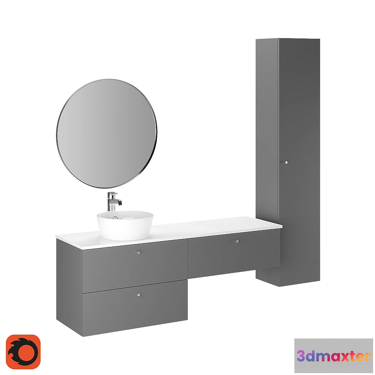 1408702 - IKEA GODMORGON set 2 3D Max