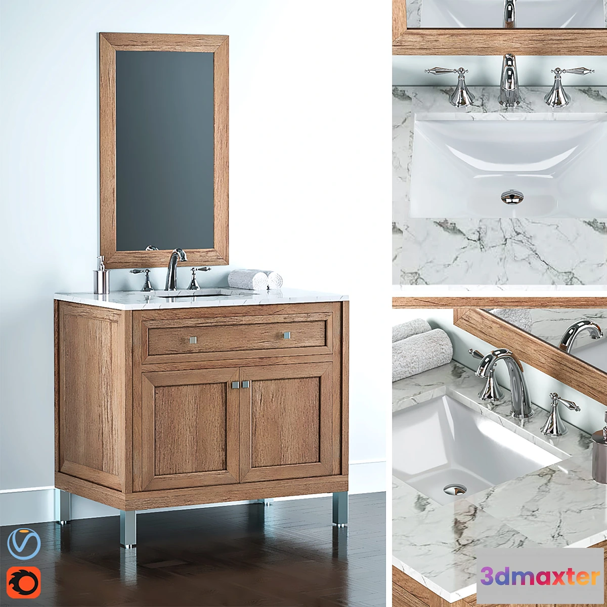 1418896 - Chicago Series - Vanity Diagram 3D Max