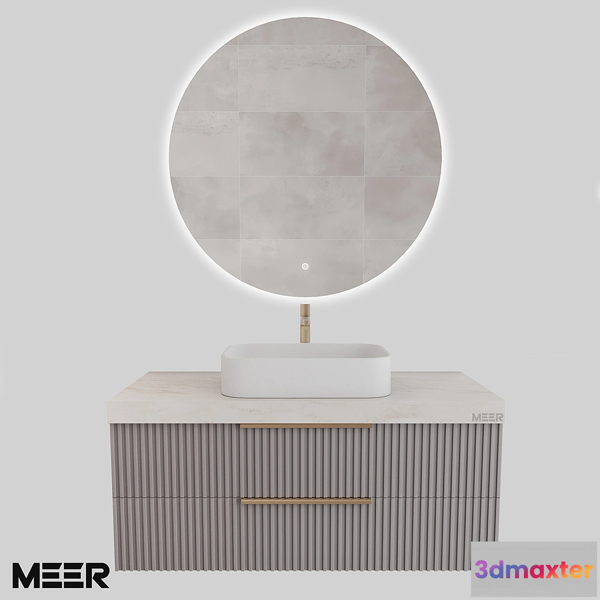 1418914 - MEER PRIMA bathroom furniture set 3D Max