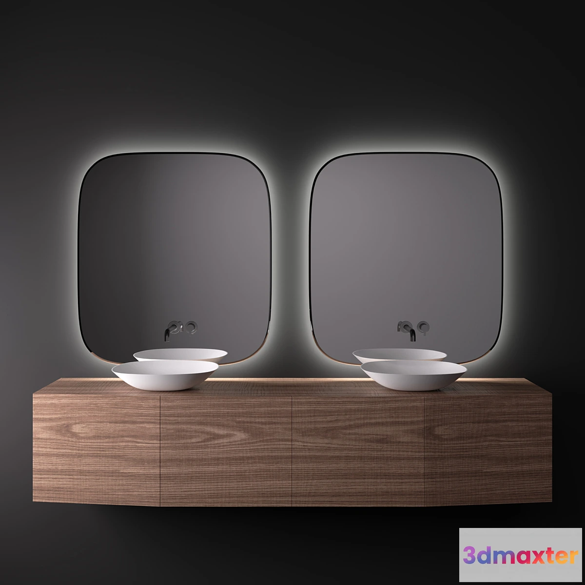 1420424 - INBANI FORMA Wooden vanity unit 3D Max