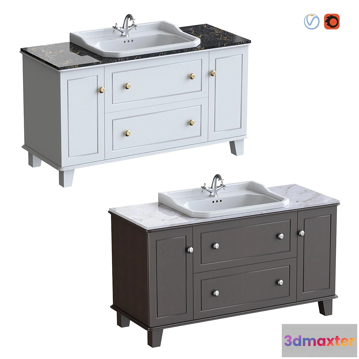 1427382 - Cupboard with sink Roca Carmen. 3D Max