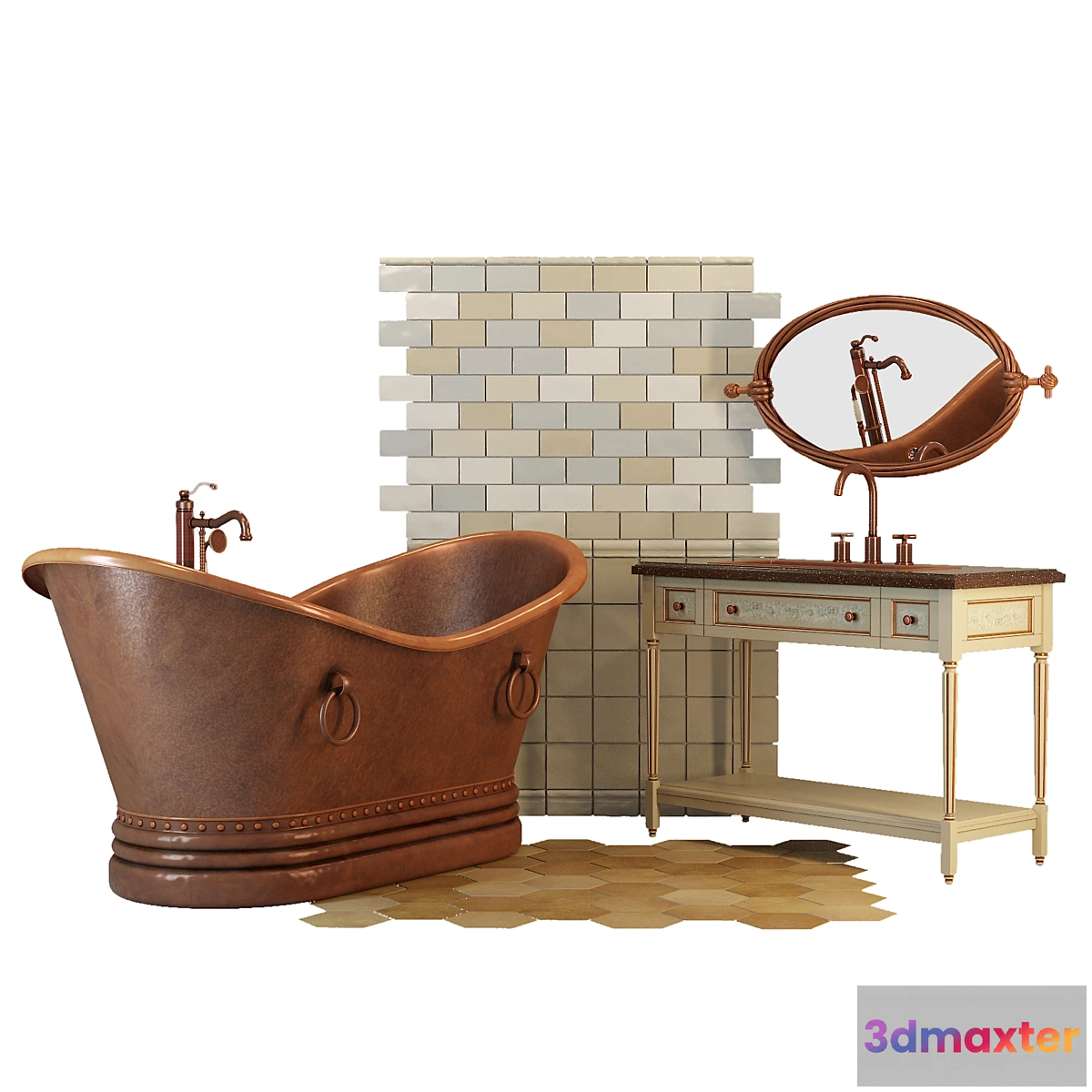 1430538 - Copper bath 3D Max