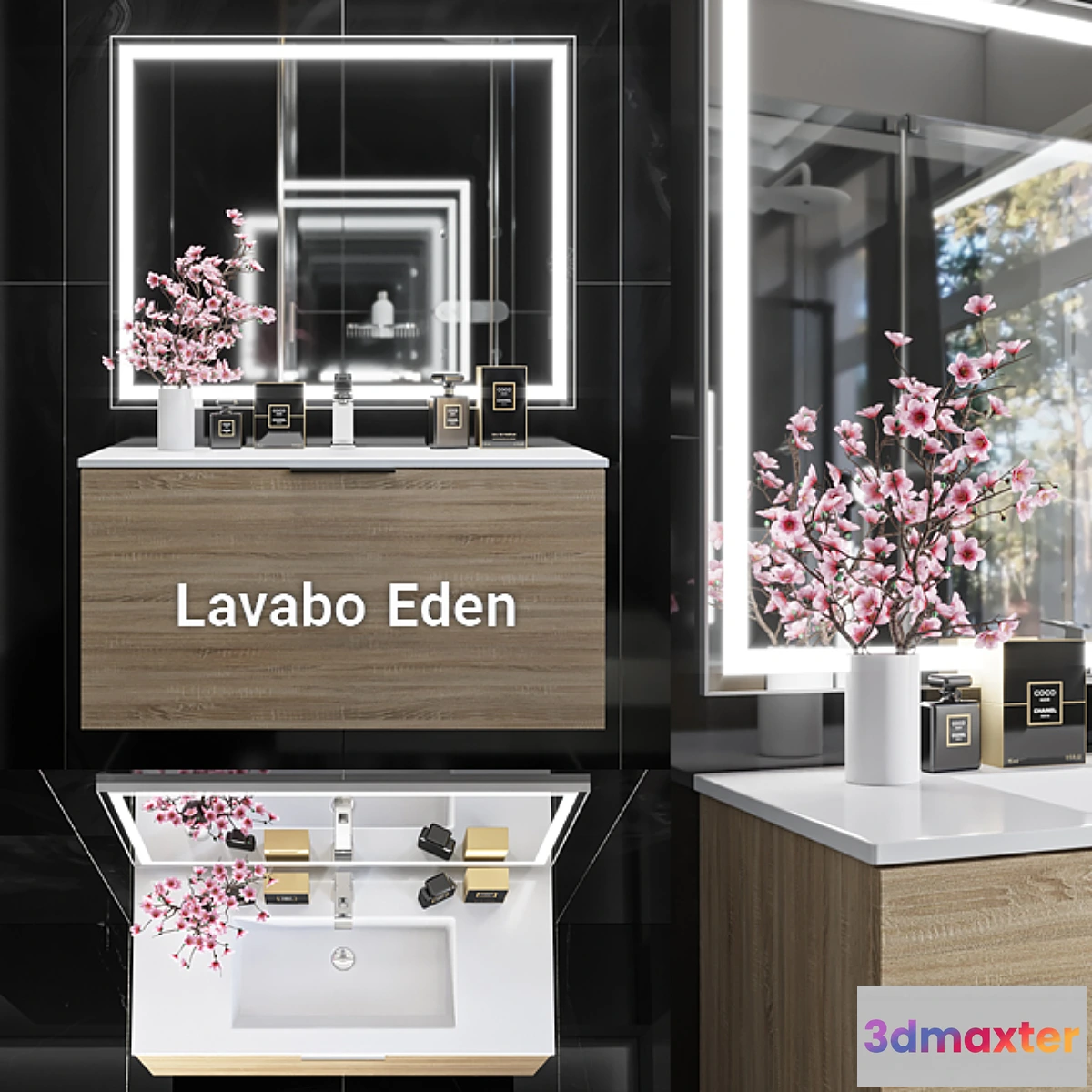 1434348 - GALASSIA Lavabo Eden 3D Max
