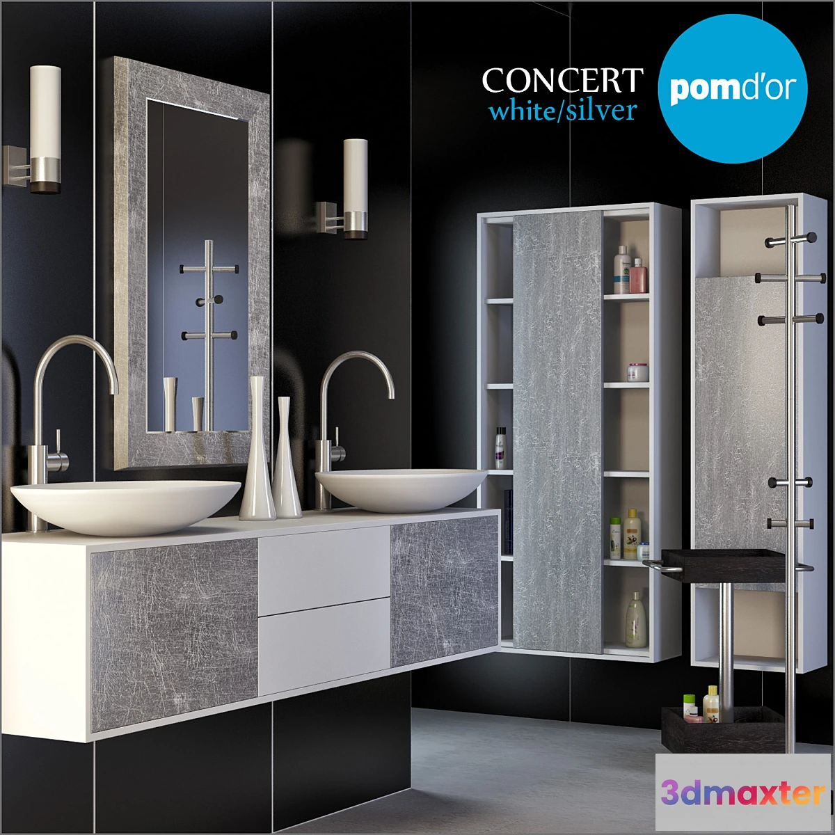 1437858 - Pom’Dor-Concert (White_silver) 3D Max