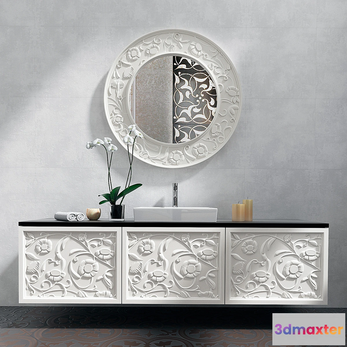 1441346 - Sink and mirror mirror Elledue_Saraya Notte 3D Max