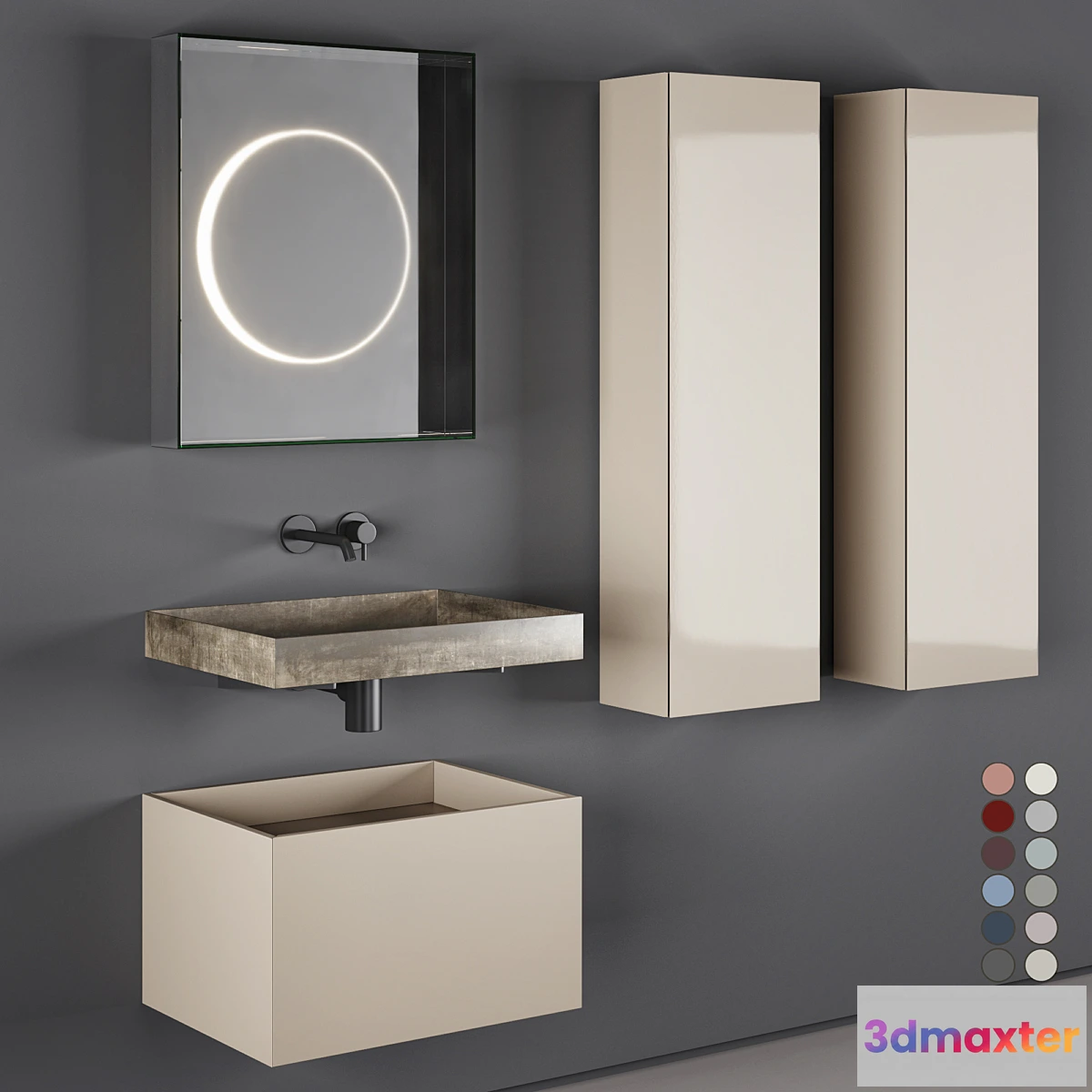 1441592 - Rexa Design Compact living 60 Set 4 3D Max