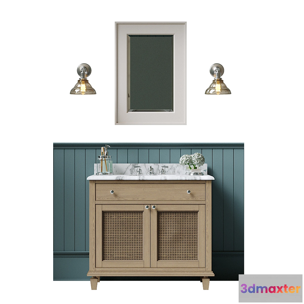 1442250 - Bathroom complect 3D Max