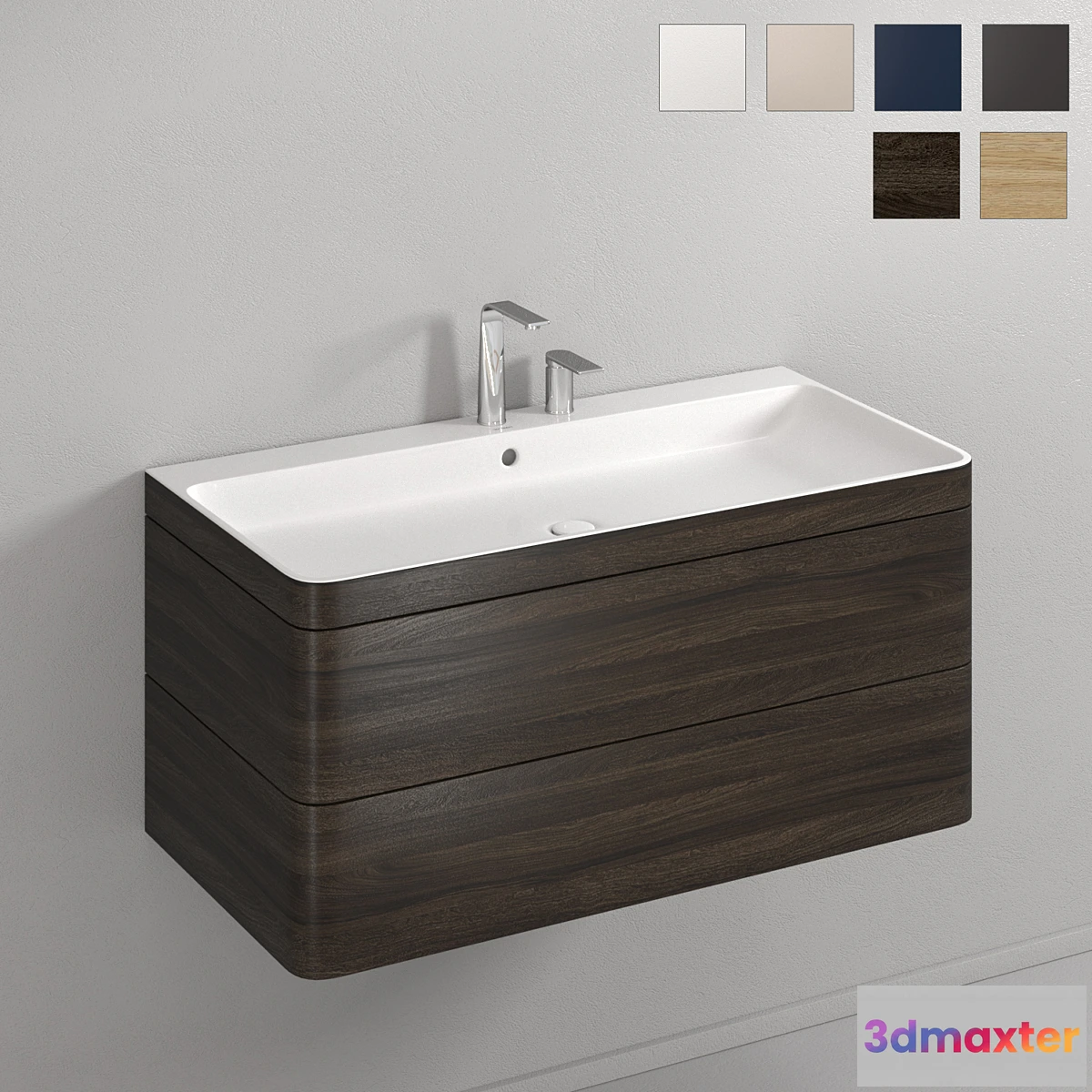 1449286 - HAPPY D.2 PLUS Vanity unit By Duravit 3D Max