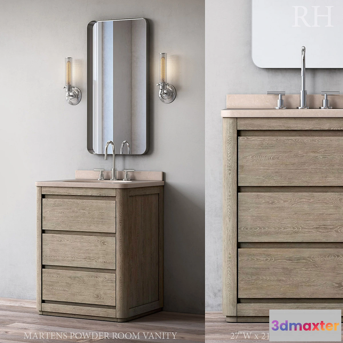 1452966 - MARTENS POWDER ROOM VANITY 3D Max