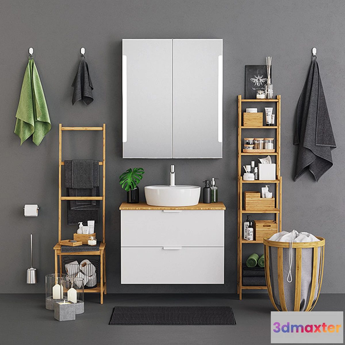 1459298 - Rogrund Godmorgon Bath Set 3D Max