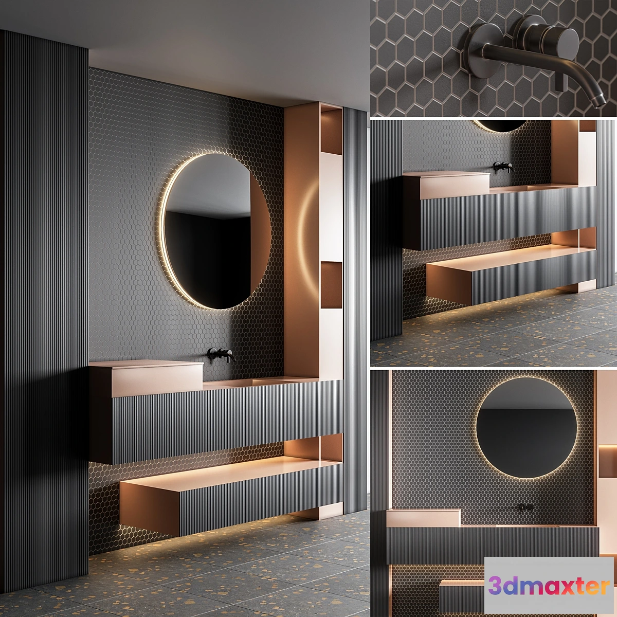 1464446 - Bath Set 1 3D Max