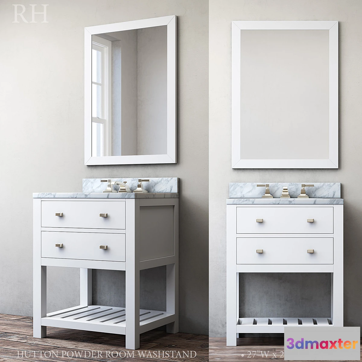 1469458 - HUTTON POWDER ROOM WASHSTAND 3D Max