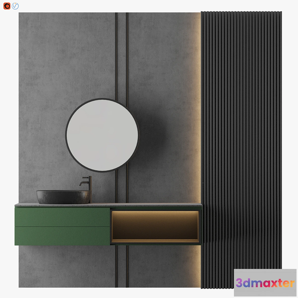 1472598 - MODERN - Gray Bathroom_11 3D Max