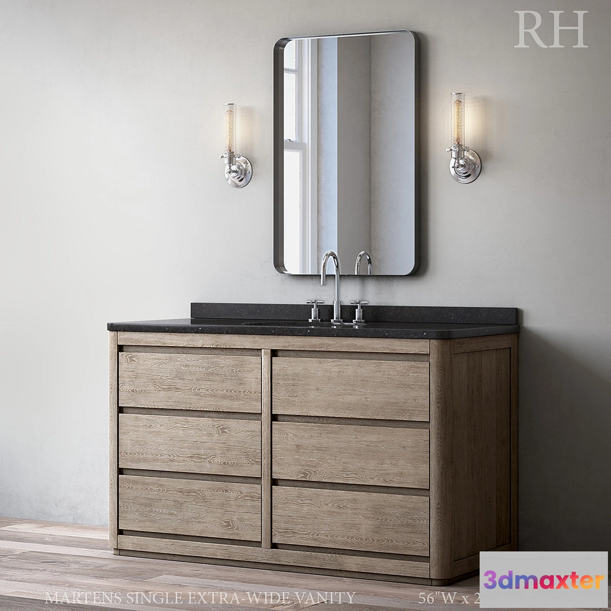 1477312 - MARTENS SINGLE EXTRA-WIDE VANITY 3D Max