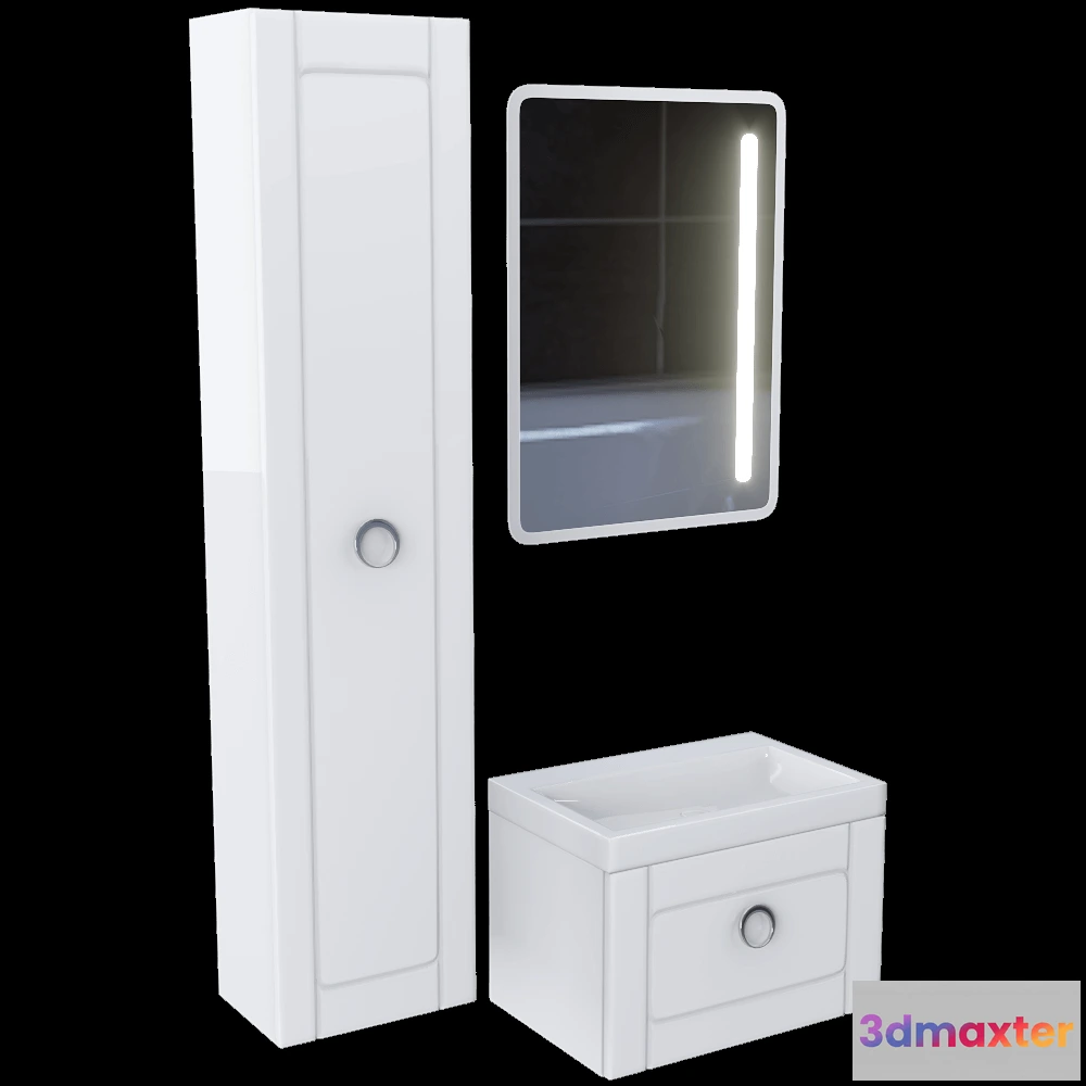 1586561 - AQWELLA - Bathroom set Infinity 3D Max