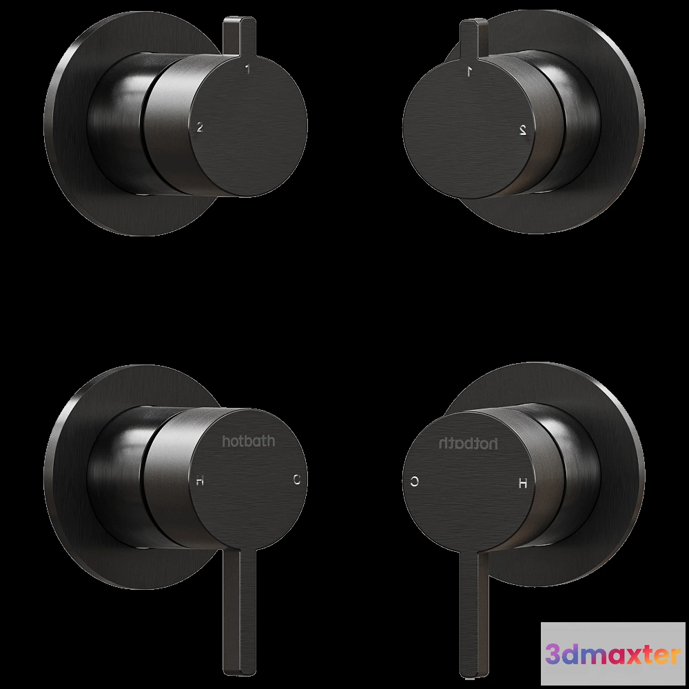 1586593 - Hotbath srl - Concealed mixer AC129 3D Max