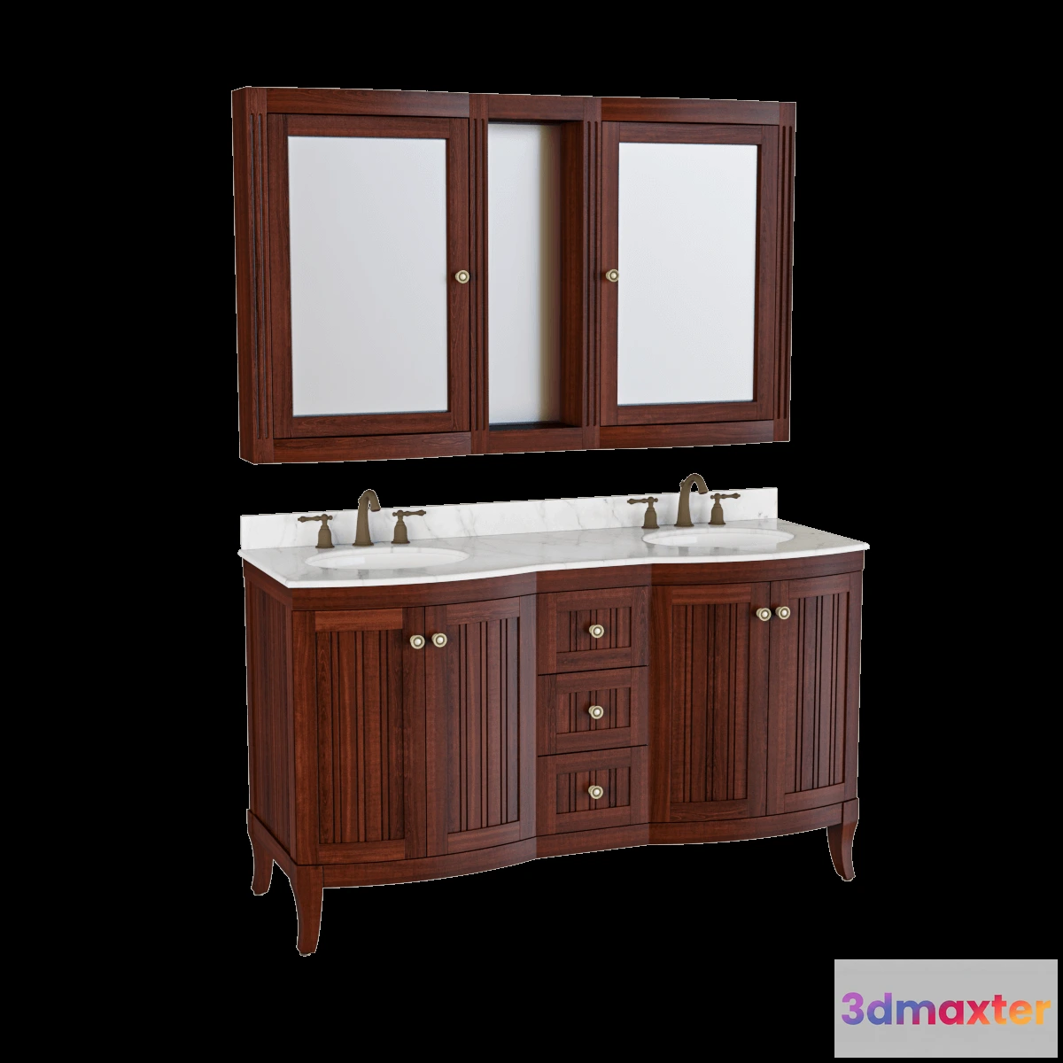 1586657 - bathroom - Washbasin set 3D Max