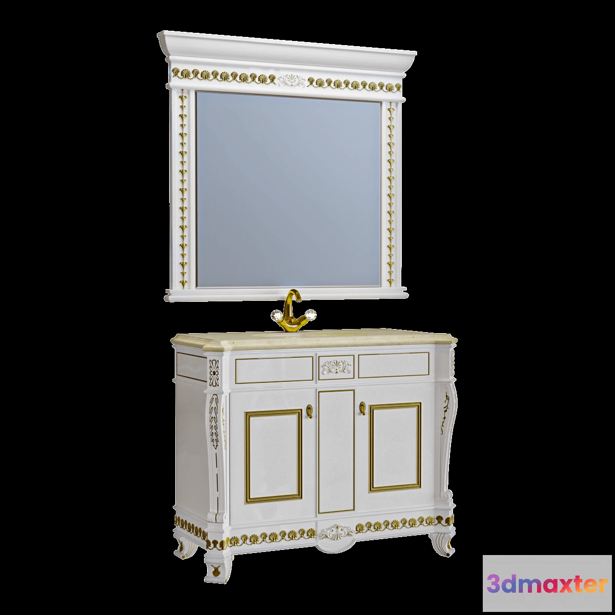 1586659 - bathroom - Washbasin set 3D Max