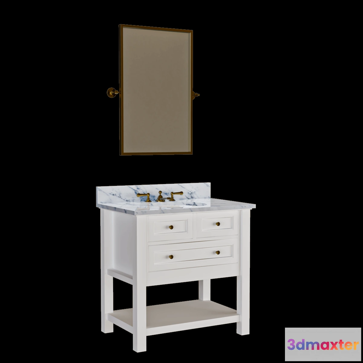 1586707 - bathroom - Bathroom console 3D Max