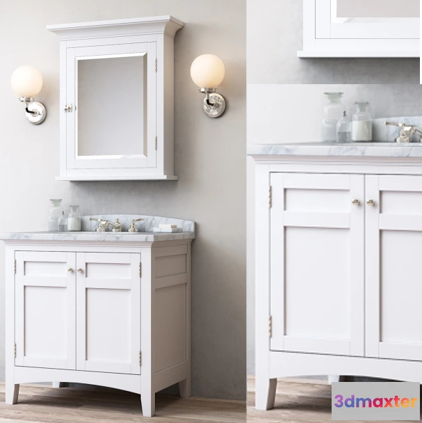 1586807 - bathroom - Cartwright single vanity 3D Max