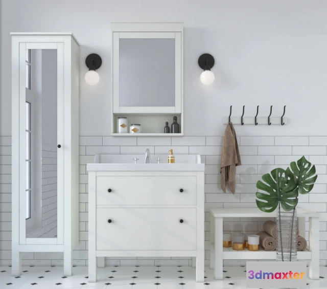 1586903 - bathroom - Bathroom  Hemnes  Rattviken 3D Max