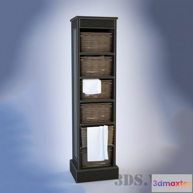1587125 - bathroom - Rack with baskets 3D Max