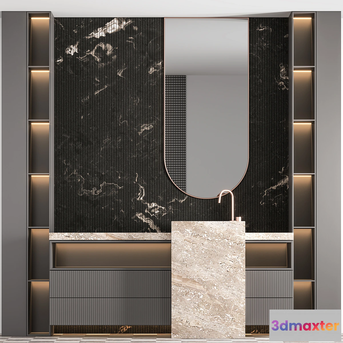 541889 - Bathroom Furniture Set 04