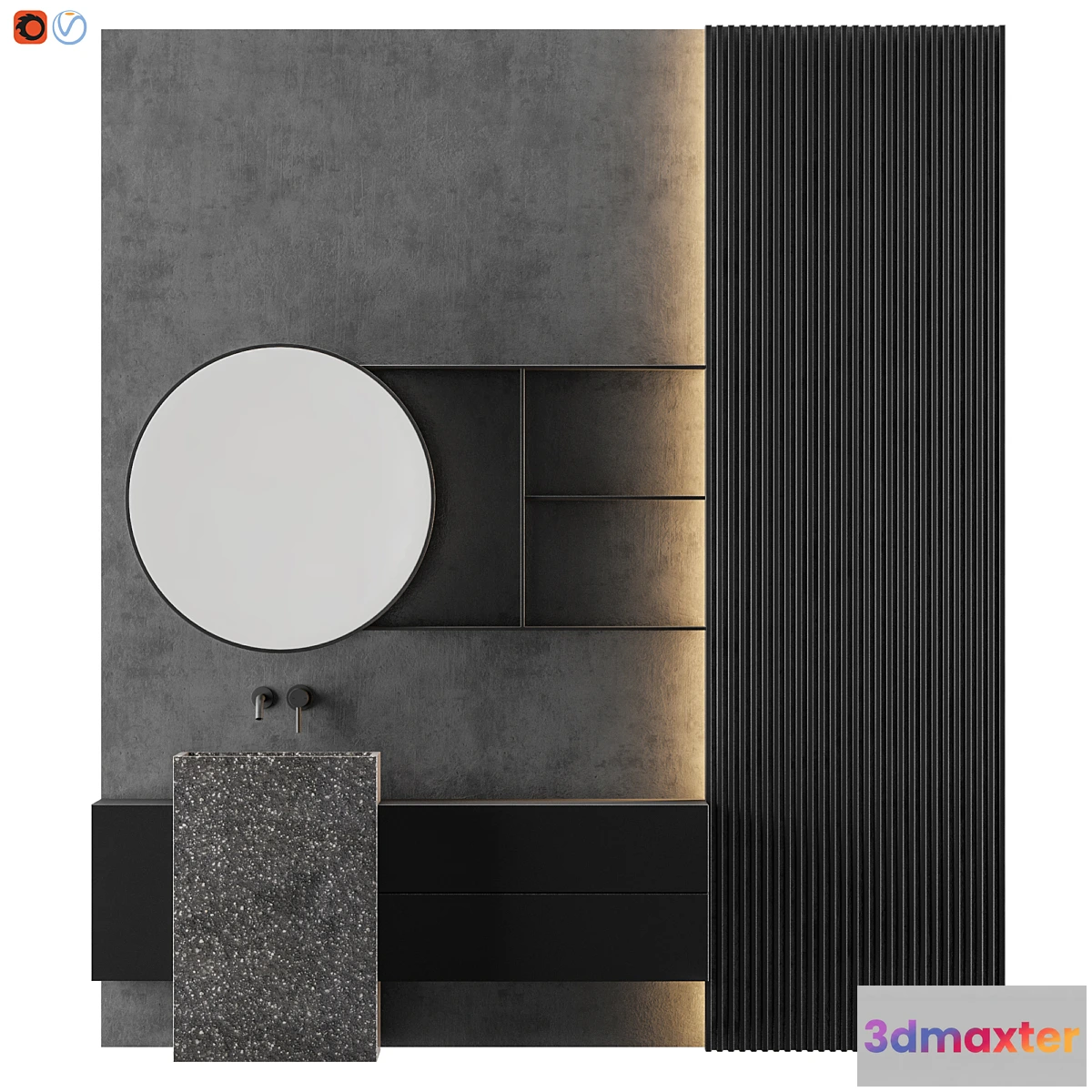 544593 - MODERN - Gray Bathroom_02