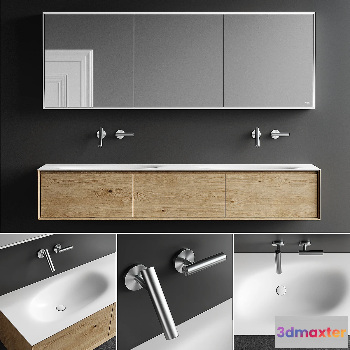 590224 - Falper Shape Evo Vanity Unit Set 3