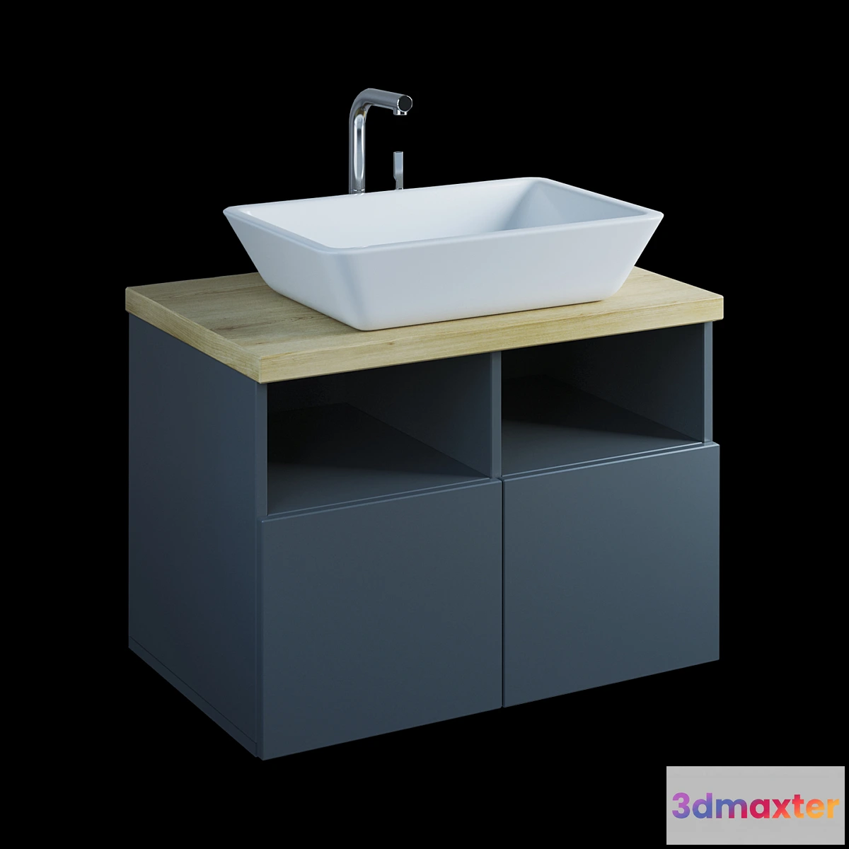 590420 - Vanity unit with high-tech washbasin