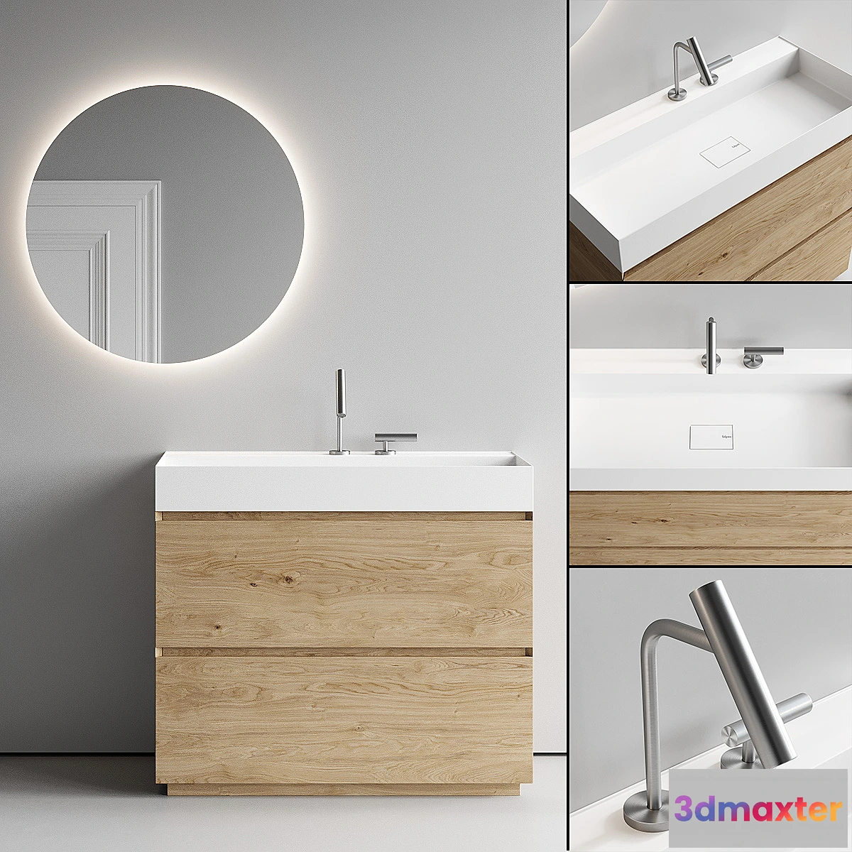 590426 - Falper Pure Vanity Unit Set 2