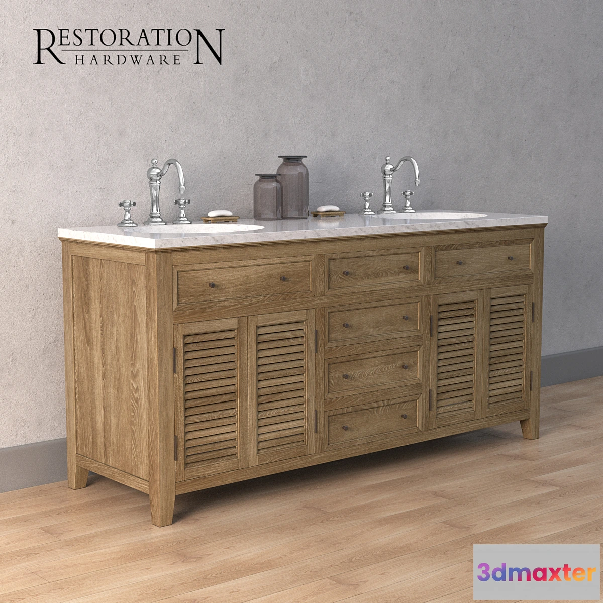 649351 - Restoration Hardware SHUTTER double washbasin