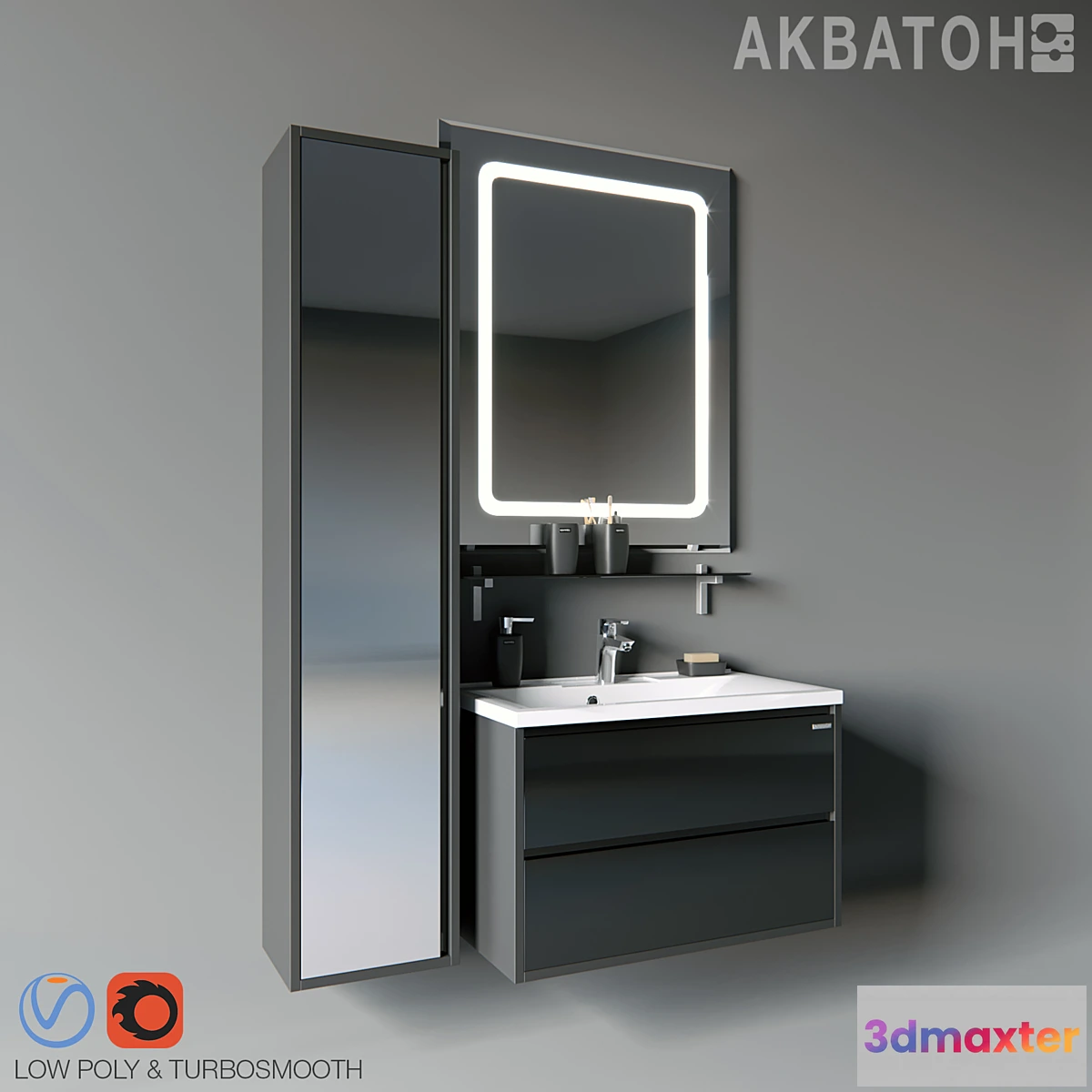 661755 - Collection Aquaton Rimini + Aquaton Premier 100 cm _ 80 cm